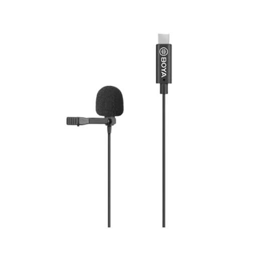 Micro Cravate BOYA BY-M3 – USB-C, condensateur omnidirectionnel, câble 6 m