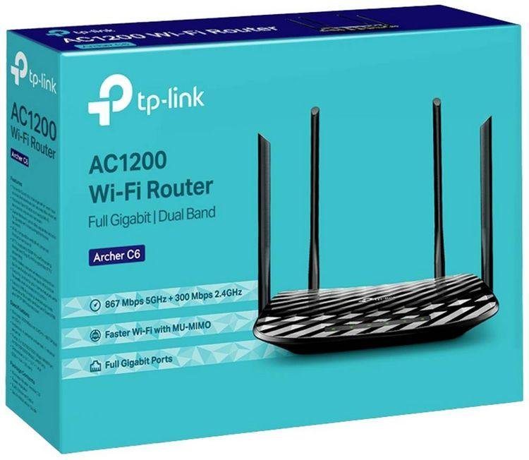 TP-Link Archer C6 AC1200 – Routeur WiFi Gigabit Double Bande
