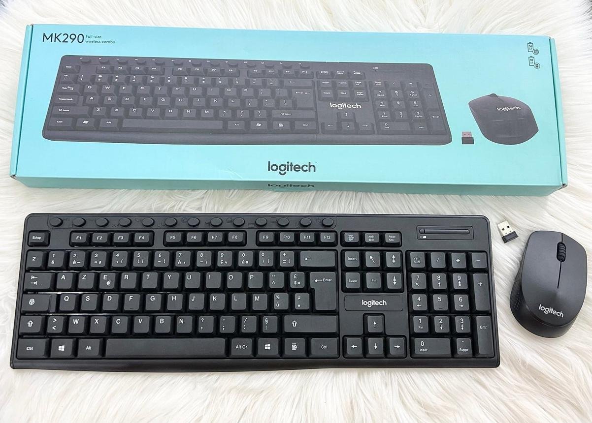 Logitech MK-290 – Ensemble Clavier et Souris Sans Fil AZERTY