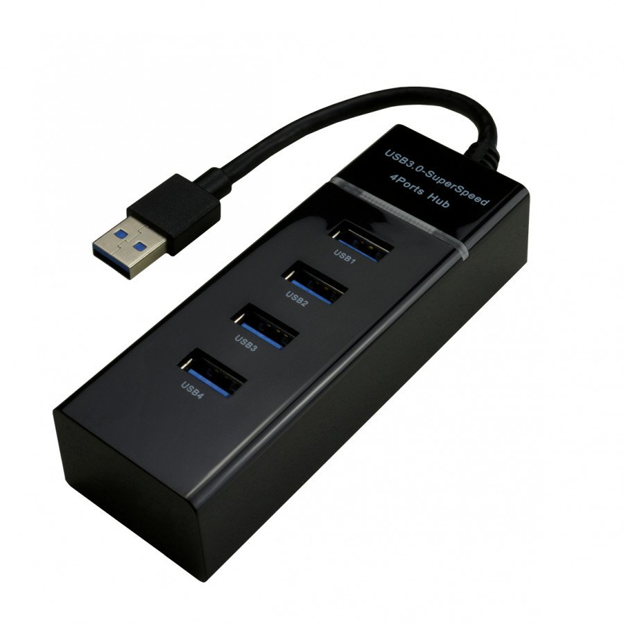 Hub USB 3.0 – 4 Ports – Noir