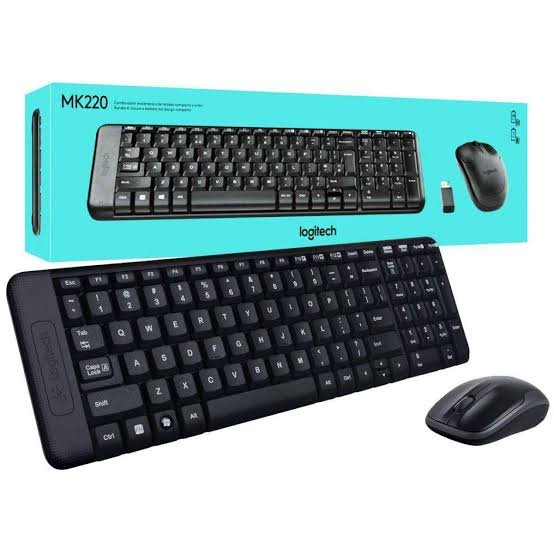 Logitech MK220 - Ensemble Clavier et Souris Sans Fil Compact (AZERTY / QWERTY)