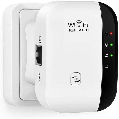 Répéteur WiFi 2.4G 300Mbps Port RJ45 Extenseur de Réseau Routeur à Distance
