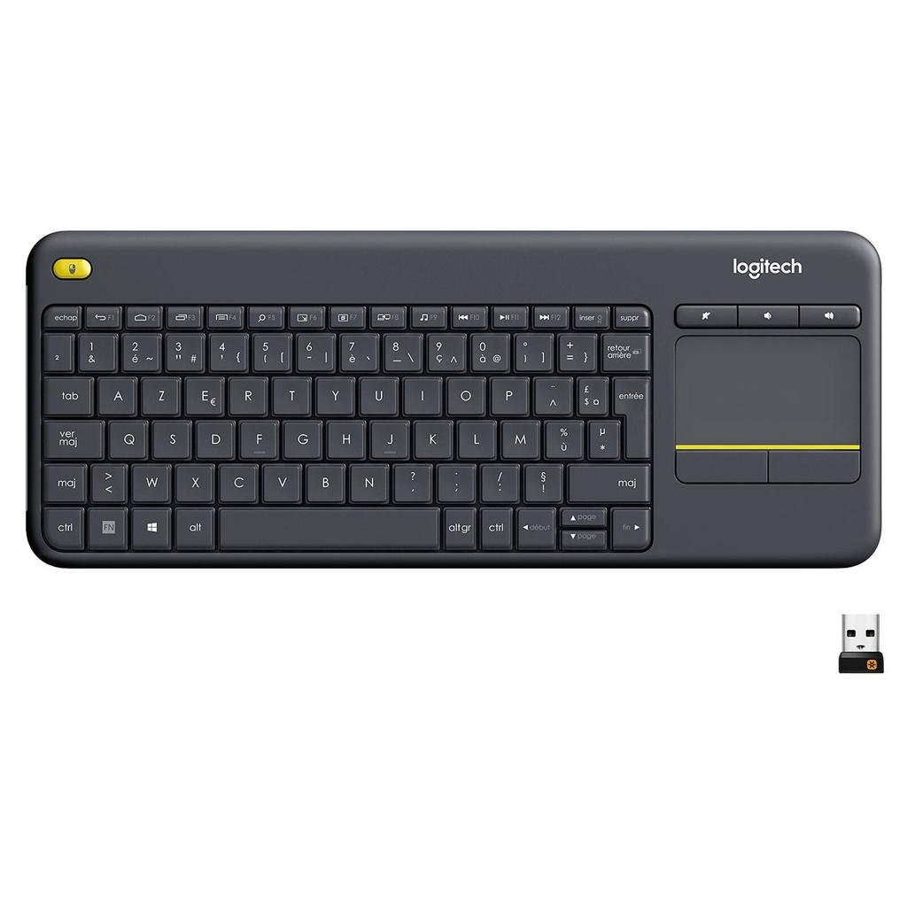 Logitech K400 Plus – Clavier Sans Fil AZERTY avec Pavé Tactile